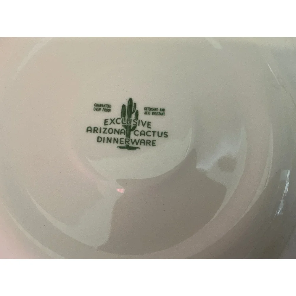 Other Brand Vintage Arizona Cactus Teacup Saucer Set Organ Pipe Cholla Desert 2p
